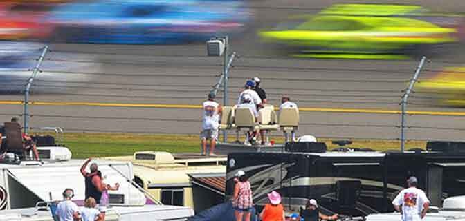 Featured Image for Infield Camping Sold Out for NASCAR Race Weekend  At Michigan International Speedway